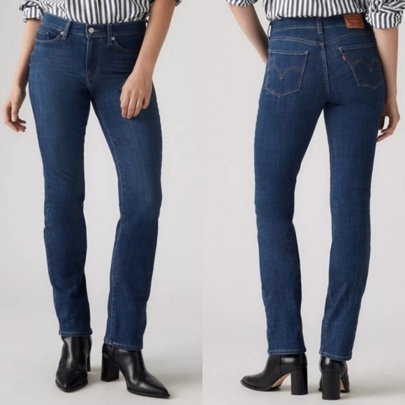 Levi's Denim - Levi's Classic Straight Fit Mid Rise Dark Wash Denim Blue Jeans Sz 4/27 NEW